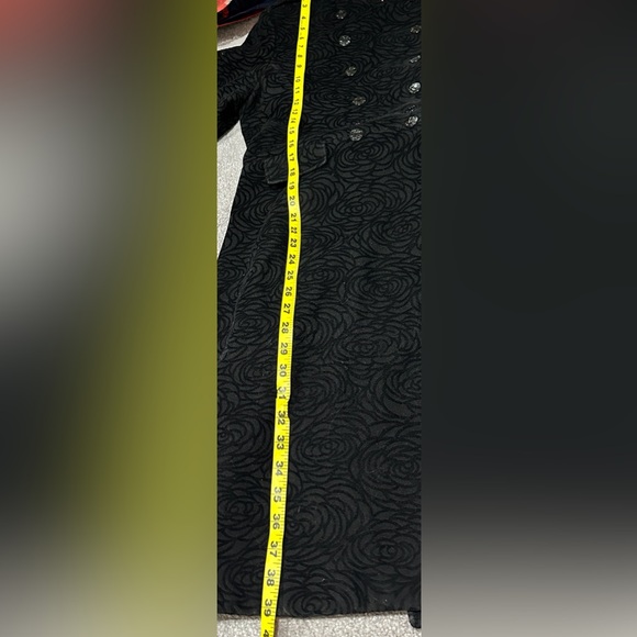 Vintage Y2K Betsey Johnson Double Breasted Black Wool Blend Coat - Picture 12 of 14